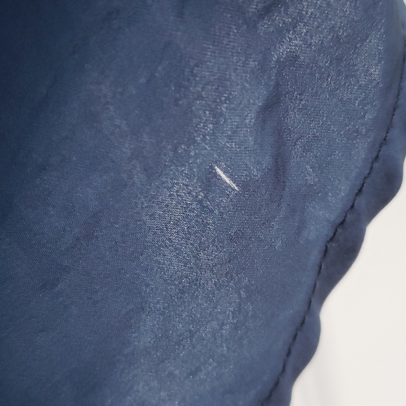 Blue silky ruffle front top - Picture 6 of 6